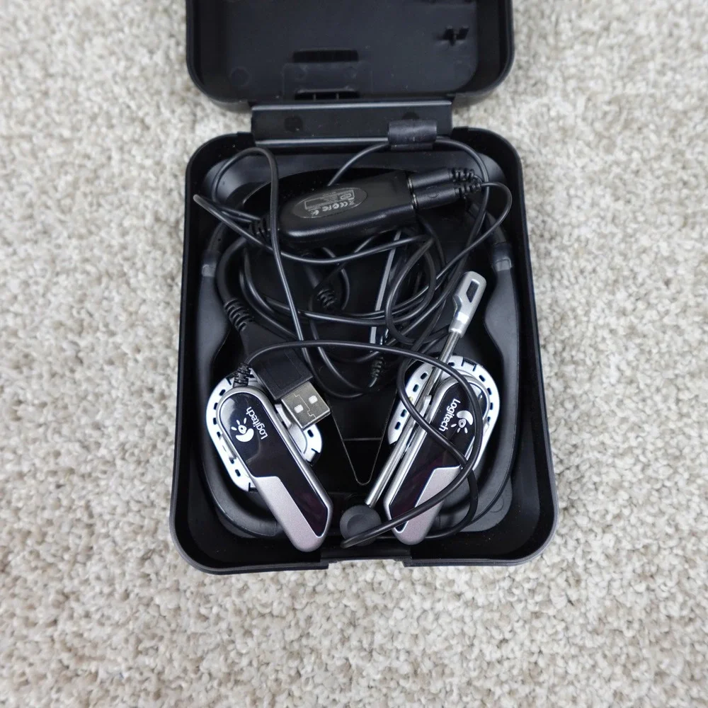 Logitech A5572A Digital Precision PC Gaming Corded Headset with Mic and Case